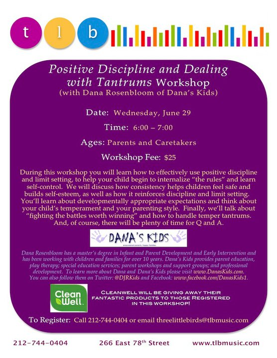 tlb positive discipline workshop